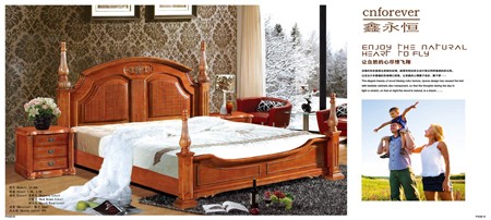 2013 Hot selling wooden bed