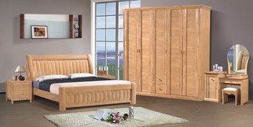 Contemporary Oak Bedroom Suite