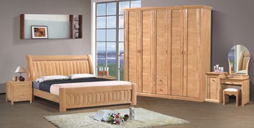 Contemporary Oak Bedroom Suite