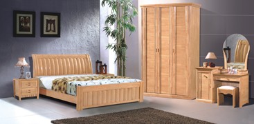 High quality oak bedroom suite