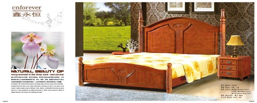 classic  wooden bed