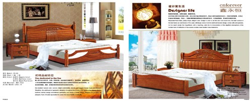 modern wooden bed designs CN-020