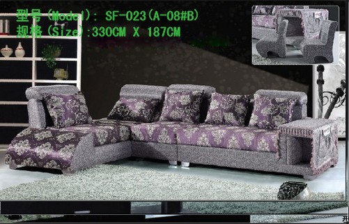 Fabric Corner Sofa,  Wooden & Fabric SF-023