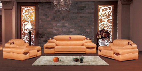 2012modern genuine leather sofa SF-035