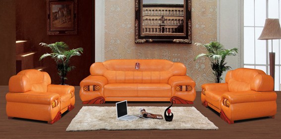 Royal Classical Design leather sofa SF-043