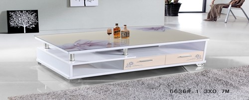 2012 latest wooden coffee table  6636#