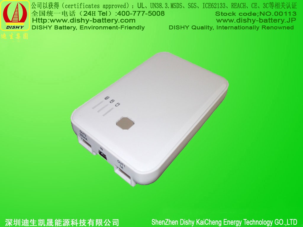 Portable mobile Power Bank for consumer electronics