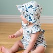 DB572 davebella girl dress printed baby clothing