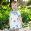 baby dress 100% cotton printed dress DB154
