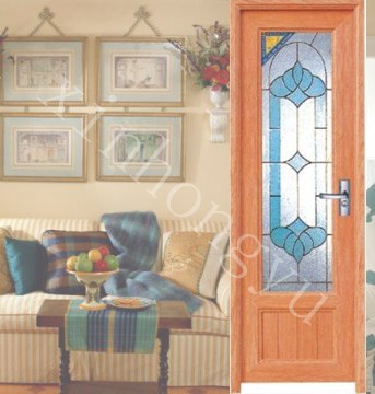 PVC casement door