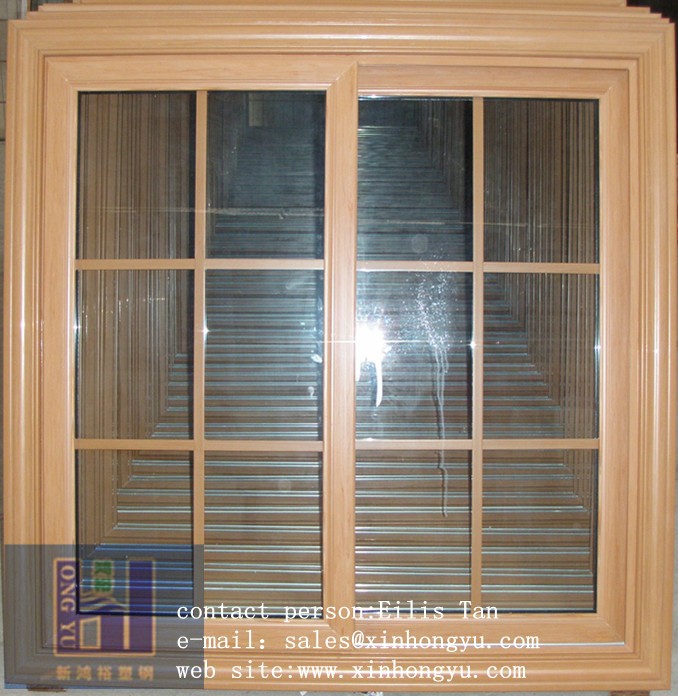 upvc sliding window with grill