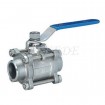 3Pc Stainless Steel Threaded Ball Valve