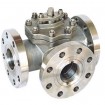 Three Way Flanged Ball Valve