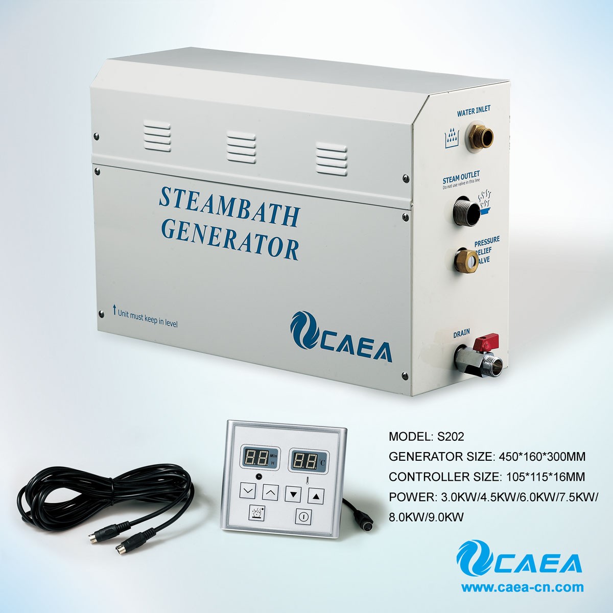 Steam bath generators