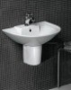 ceramic semi- pedestal basin     EAGO-BD302E