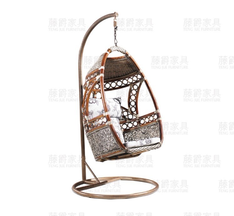 attractive rattan swing basket