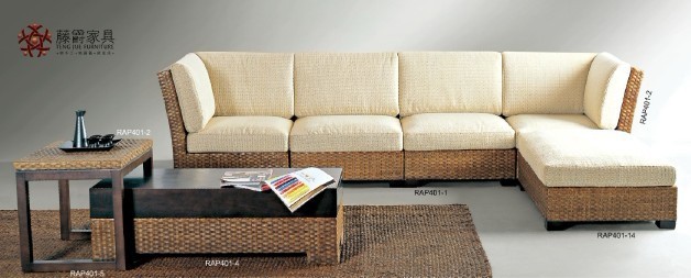 attractive modern rattan sofa