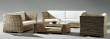 attractive modern rattan sofa