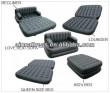 5 in 1 Air Sofa Bed made of PVC,flocked PVC