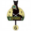 Cat Shape Wall Clock