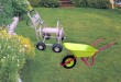 wheelbarrow, wheel barrow, garden tool cart,