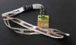 custom logo printing polyester neck lanyard/strap