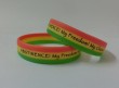 3 diffirent layer colors silicon wristbands