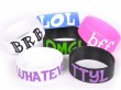 Awesome 1 inch silicon wristband with fast deliver