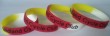 Free sample Segment color silicone wristbands