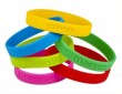 Promotional custom debossed silicone wristband