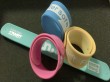 Colorful promotional customized silicon slap band