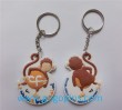 both sides 3D soft pvc keychain