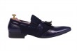 Black men's shoes, classic men's shoes, strap rope