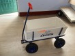 kid's wooden wagon cart with brake