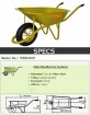 WB6400 wheelbarrow steel tray France Model