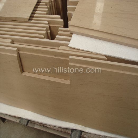 Beige Marble Polished Countertop - Flat Edge