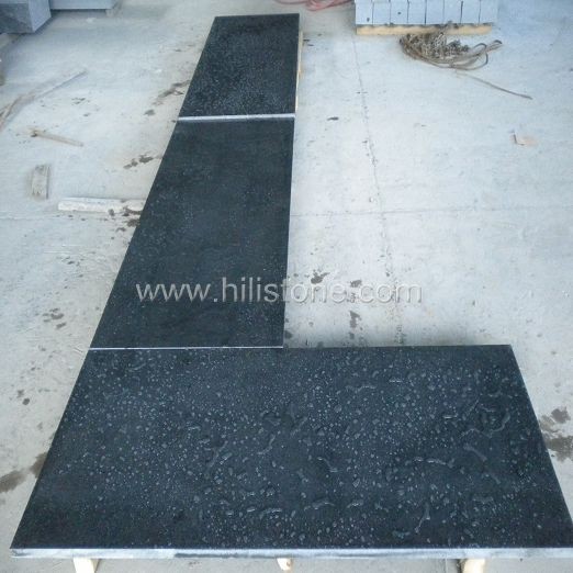 G654 Blue Black Polished Countertop - Flat Edge