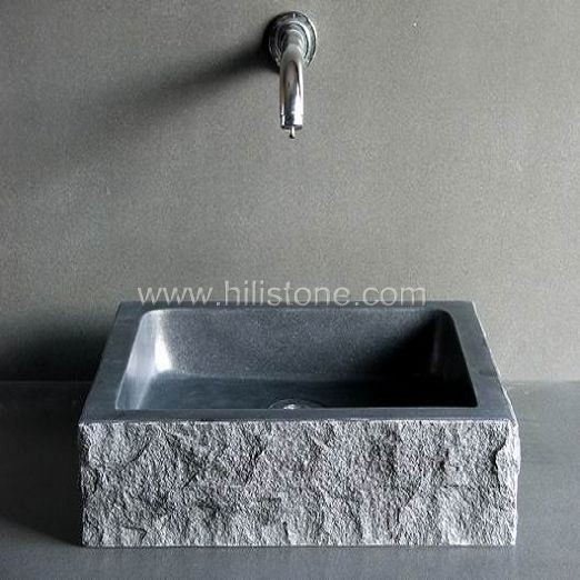 G654 Blue Black Granite Polished Stone Sink