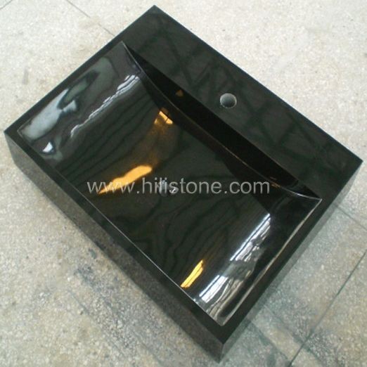 Shanxi Black Polished Stone Sink