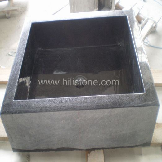 Shanxi Black Polished Stone Sink