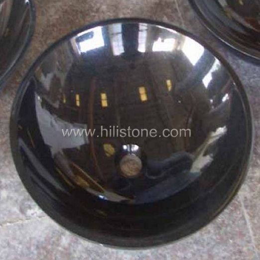 Shanxi Black Polished Stone Sink