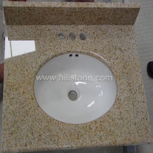 G682  Granite Vanity Top with Porcelain Sink