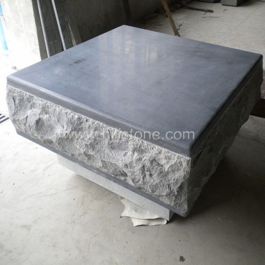 G654 Blue Black Granite Honed Stone Pouf