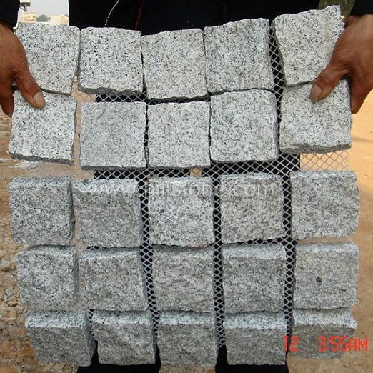 G603 Cobblestone on Mesh-Natural-Square Shape