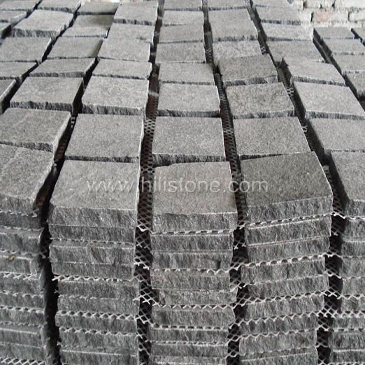 G684 Cobblestone on Mesh-Flamed - Square Shape