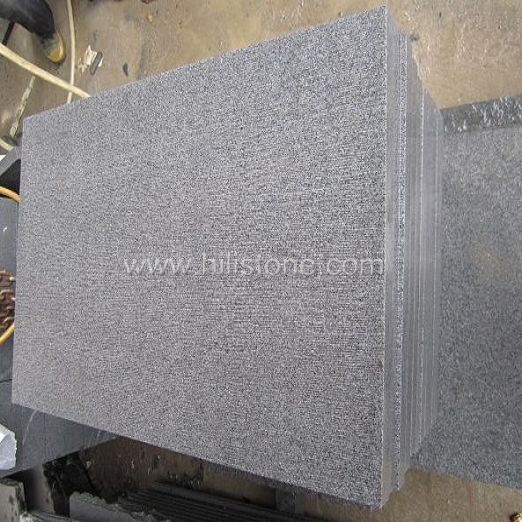 G654 Blue Black Granite Chiselled Paving Stone