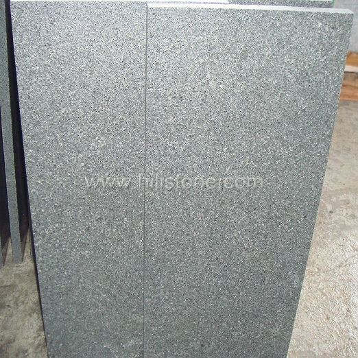 G654 Blue Black Granite Flamed Paving Stone