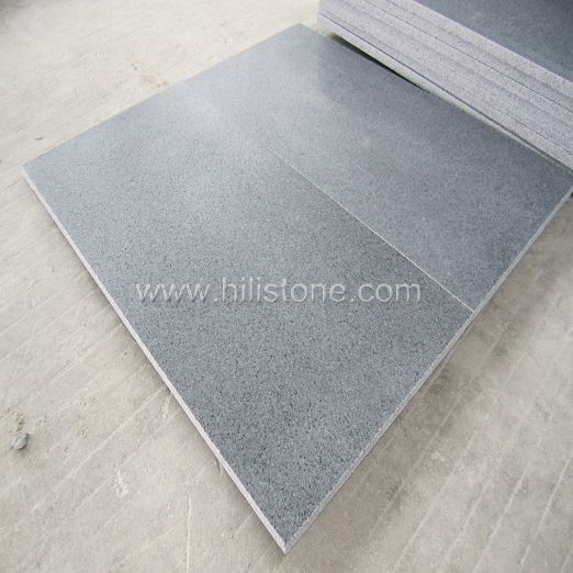 G654 Blue Black Granite Paving - Leather Finish