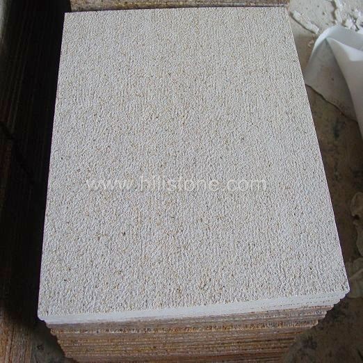 G682 Yellow Granite Bush-hammered Paving Stone