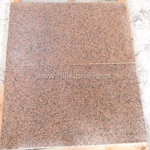 Tianshan Red Granite Flamed Paving Stone